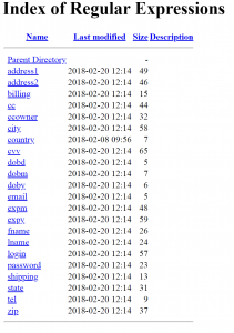 JS Sniffer Regular Expressions