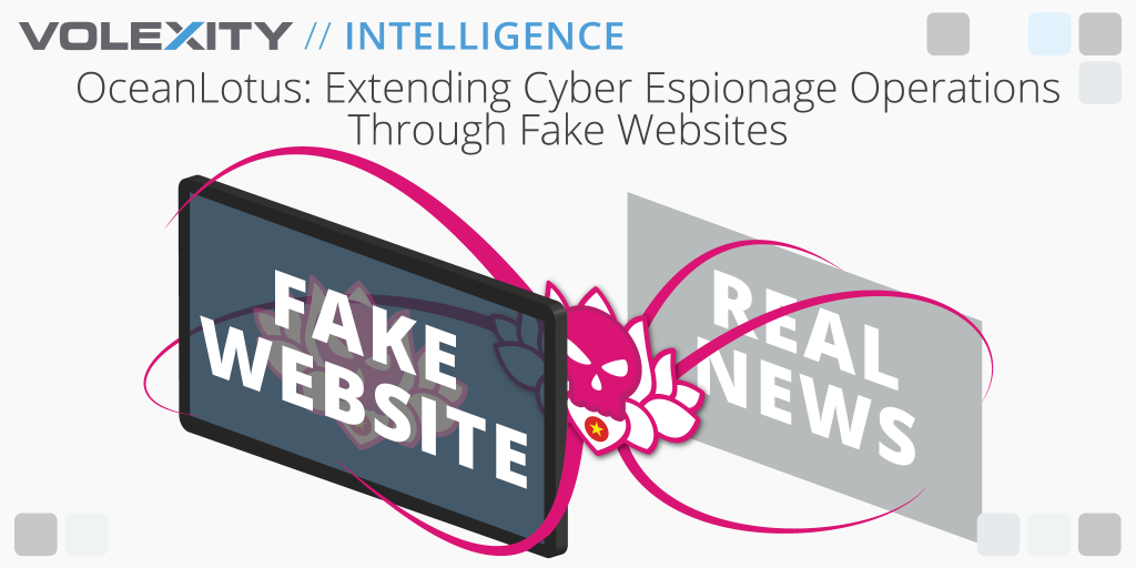 OceanLotus: Extending Cyber Espionage Operations Through Fake Websites 